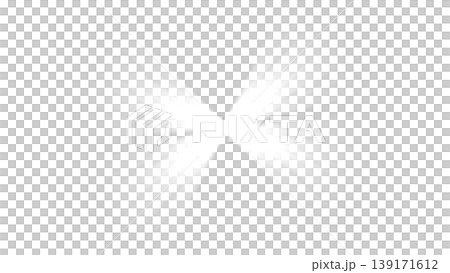 蝶ネクタイの形をした白い光の爆発エフェクト 透明背景 139171612