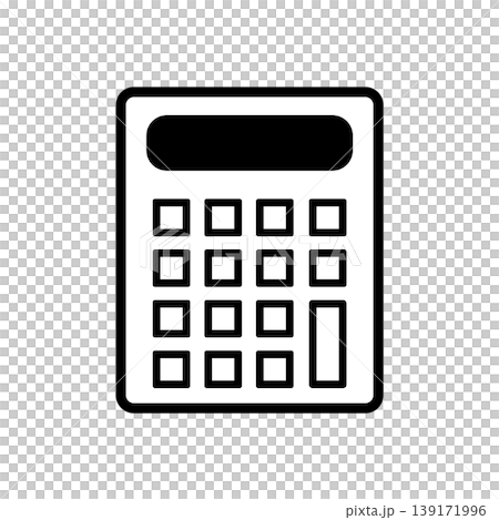 電卓アイコン・シンプルで使いやすい計算デザイン 電卓アイコン・シンプルで使いやすい計算デザイン 139171996