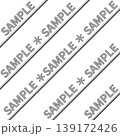 コピー防止用ウォーターマーク素材｜SAMPLE大文字・グレー×黒2色ライン｜背景透過PNG 139172426