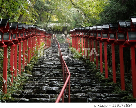 貴船神社 雨 貴船神社 雨 139172654