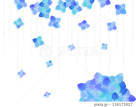 紫陽花の背景イラスト 紫陽花の背景イラスト 139173027