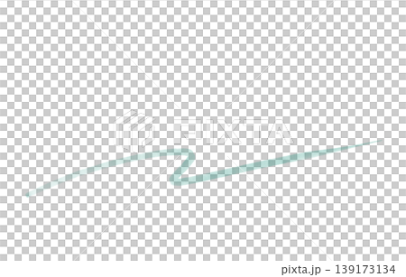 ティールの水彩細い波線手描き背景装飾区切り線透過素材爽やかボーダー ティールの水彩細い波線手描き背景装飾区切り線透過素材爽やかボーダー 139173134