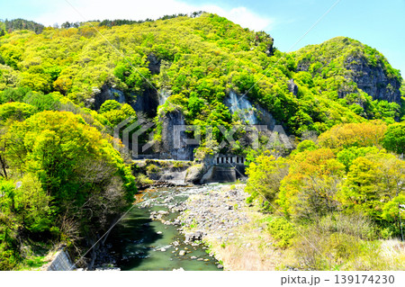 布引大橋／千曲川より下流方向を望む(長野県小諸市)【2026.4】 139174230