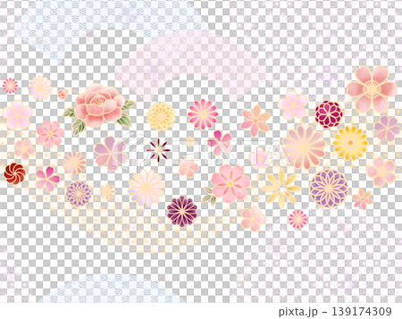 Japanese seamless pattern A 139174309