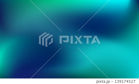 Abstract dark green liquid neon blurred soft colourful gradient background. Gradient mesh. Modern template for design concepts, wallpapers, presentations, posters, prints and web. Vector illustration. 139174527