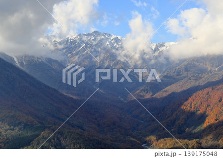 秋の北アルプス白馬三山 139175048