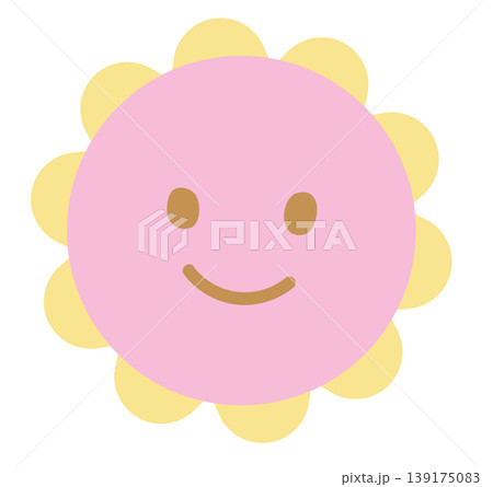 Happy flower illustration for floral print, cartoon character, spring, summer, nature, garden, plants, tree, blossom, blooming, fabric print, sticker, picnic, park, house yard, environment Happy flower illustration for floral print, cartoon character, spring, summer, nature, garden, plants, tree, blossom, blooming, fabric print, sticker, picnic, park, house yard, environment 139175083