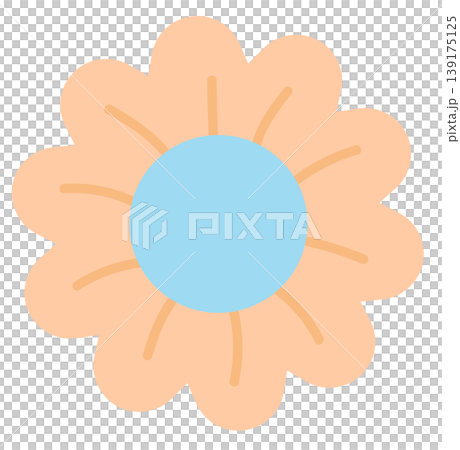 Pastel orange flower illustration for floral print, spring, summer, nature, garden, plant, tree, blossom, blooming, fabric print, sticker, picnic, park, house yard, environment, patch, brooch, icon Pastel orange flower illustration for floral print, spring, summer, nature, garden, plant, tree, blossom, blooming, fabric print, sticker, picnic, park, house yard, environment, patch, brooch, icon 139175125