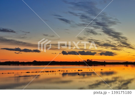 Sunset Sky Water Reflection Sunset Sky Water Reflection 139175180