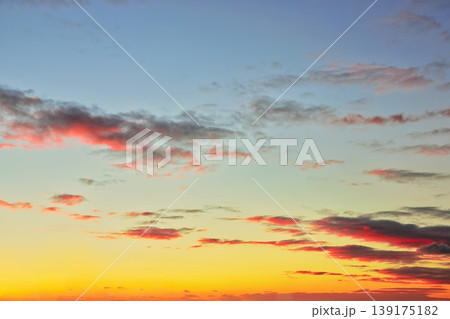 Sunset Sky Replacement Warm Horizon Red Clouds Sunset Sky Replacement Warm Horizon Red Clouds 139175182