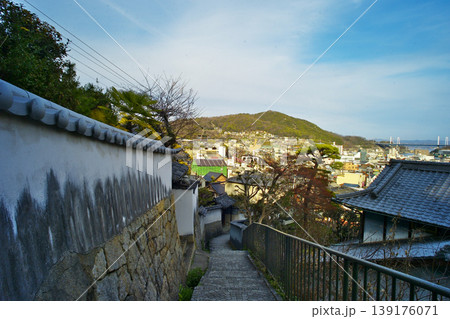 尾道市の千光寺公園と猫の細道周辺の情景 尾道市の千光寺公園と猫の細道周辺の情景 139176071