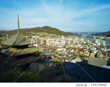 尾道市の千光寺公園と猫の細道周辺の情景 尾道市の千光寺公園と猫の細道周辺の情景 139176082
