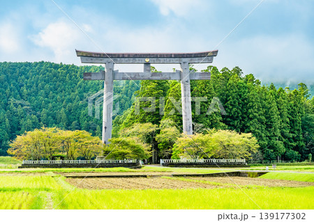 熊野本宮大社旧社地 大斎原の大鳥居 139177302