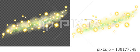 星と銀河のイメージ素材。天の川、宇宙、背景透過PNG 139177349