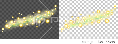 星と銀河のイメージ素材。天の川、宇宙、背景透過PNG 139177349