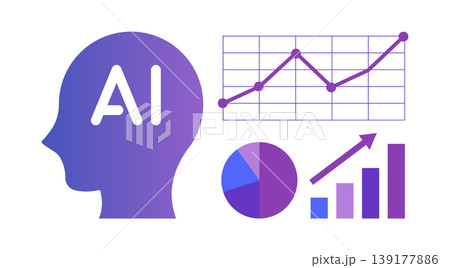 AI 人工知能 データ分析 経営改善 売上向上 ビジネス 成長 グラフ DX 背景素材 ハ AI 人工知能 データ分析 経営改善 売上向上 ビジネス 成長 グラフ DX 背景素材 ハ 139177886