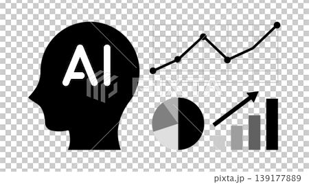 生成AI 人工知能 データ分析 ビジネス成長 DX 業務効率化 グラフ テクノロジー イメ 139177889