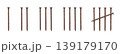 クギのタリーマーク 139179170