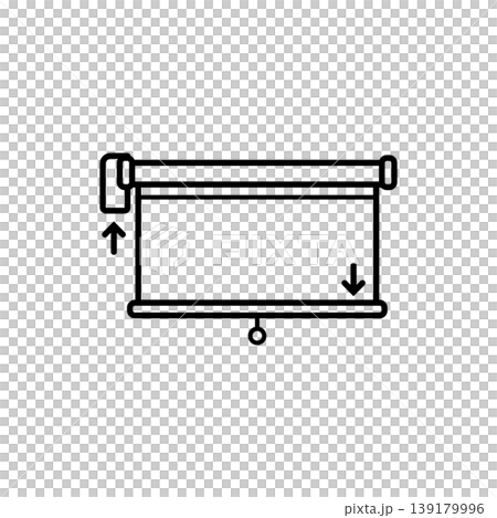 Pull-Down Projector Screen Icon Pull-Down Projector Screen Icon 139179996