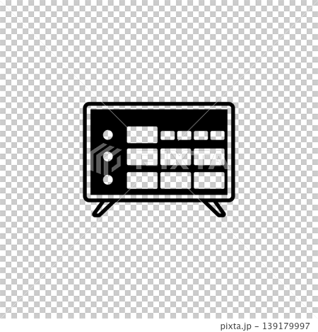 Smart TV Media Display Icon 139179997