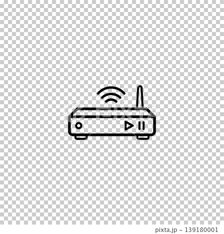 Digital Media Player Streaming Box Icon Digital Media Player Streaming Box Icon 139180001