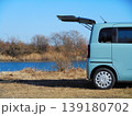 バックドアが開いた軽自動車 139180702