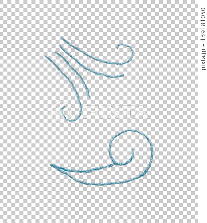 [Wind] Hand-embroidered illustration material 139181050