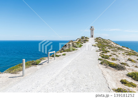 Pathway to Cape Spencer Lighthouse with ocean views, Yorke Peninsula, South Australia Pathway to Cape Spencer Lighthouse with ocean views, Yorke Peninsula, South Australia 139181252