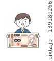一万円札を手に持っている男性 139181266