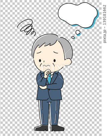 一位中階經理手托下巴,陷入沉思。 一位中階經理手托下巴,陷入沉思。 139181662