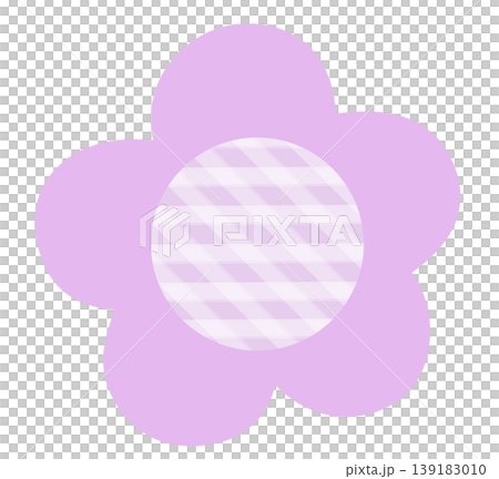 Pastel purple flower with checked pattern for floral print, spring, summer, nature, garden, plant, tree, blossom, blooming, fabric print, sticker, picnic, park, house yard, environment, patch, brooch Pastel purple flower with checked pattern for floral print, spring, summer, nature, garden, plant, tree, blossom, blooming, fabric print, sticker, picnic, park, house yard, environment, patch, brooch 139183010