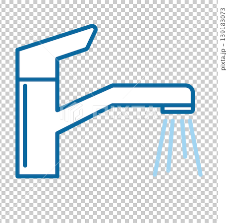 Illustration of a water faucet Illustration of a water faucet 139183073