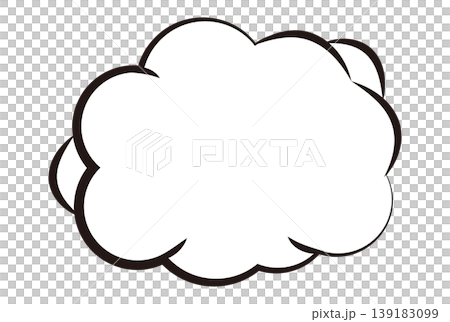 雲朵邊框,漫畫對話框插圖 雲朵邊框,漫畫對話框插圖 139183099