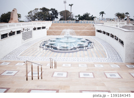 Rabat, Morocco: Beautiful square with Hassan tower at Mausoleum of Mohammed V in Rabat Rabat, Morocco: Beautiful square with Hassan tower at Mausoleum of Mohammed V in Rabat 139184345