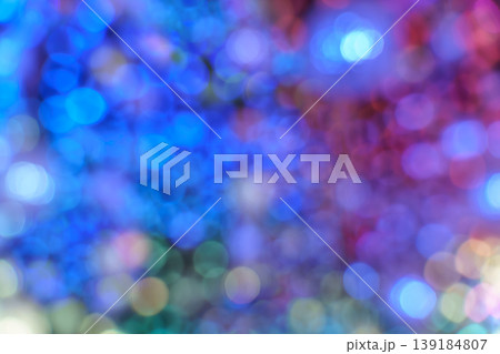 Abstract image of blurred colorful lights balls, blue, pink and orange Abstract image of blurred colorful lights balls, blue, pink and orange 139184807