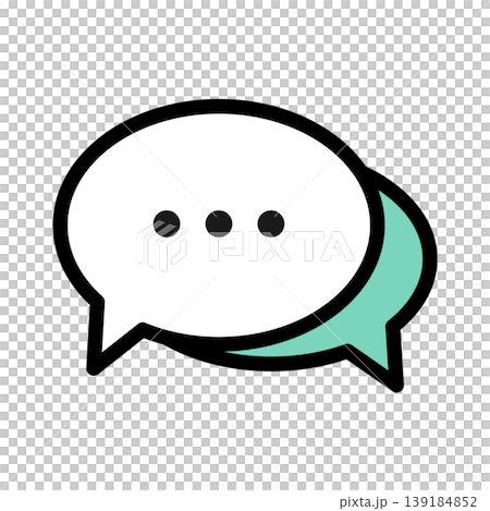Speech bubble icons - Simple and easy-to-use communication design Speech bubble icons - Simple and easy-to-use communication design 139184852