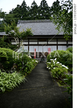 岐阜弓削寺の紫陽花 岐阜弓削寺の紫陽花 139185007