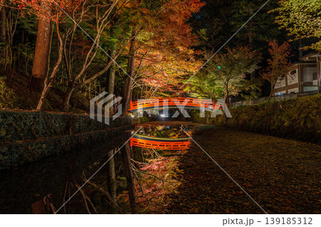 森町の遠江国一宮小國神社の紅葉の風景(静岡県) 139185312