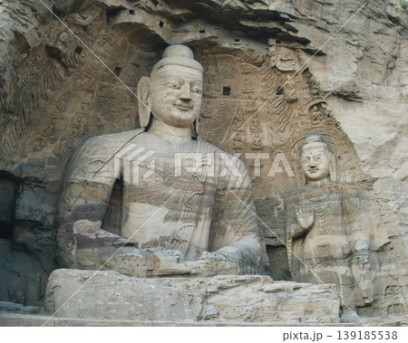 Yungang Grottoes in Datong,Shanxi,China	 139185538