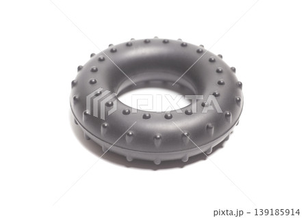 Wrist expander isolated on white background. Wrist expander isolated on white background. 139185914