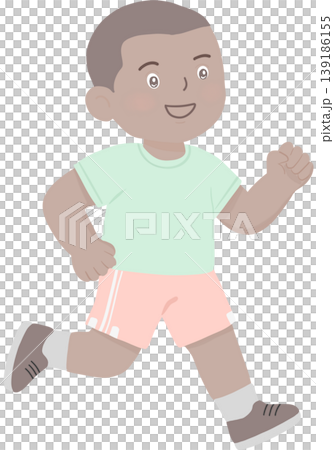 A happy young boy running with energy and excitement. A happy young boy running with energy and excitement. 139186155