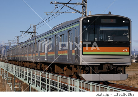 西川越~的場を走る 八高線205系 3000番台 82編成 西川越~的場を走る 八高線205系 3000番台 82編成 139186868
