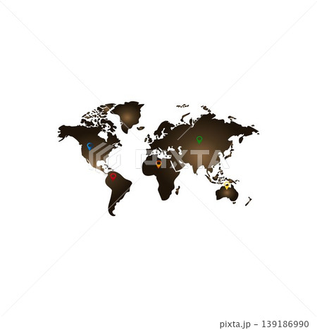 map pointer pin navigation Worldwide global map background with location pointer free vector illustration map pointer pin navigation Worldwide global map background with location pointer free vector illustration 139186990