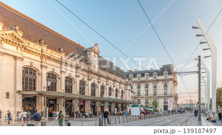 Bordeaux Saint Jean Train Station timelapse, the main railway hub in Aquitaine, France Bordeaux Saint Jean Train Station timelapse, the main railway hub in Aquitaine, France 139187497