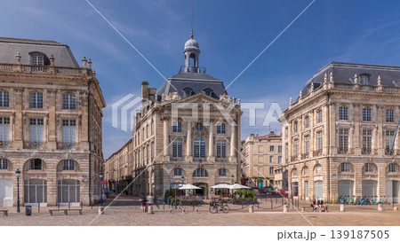 Place de la Bourse timelapse hyperlapse in Bordeaux, France 139187505