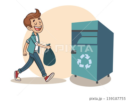 The Man want put garment in bin The Man want put garment in bin 139187755