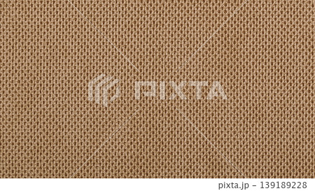 Close-up texture of Orange upholstery fabric with fine weave 139189228