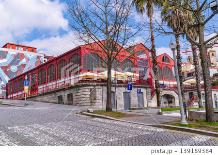 Mercado Ferreira Borges red iron market building in Porto 139189384