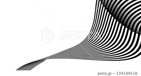 Abstract black and white flowing lines background. Versatile graphic element for corporate Identity, web design and creative packaging Abstract black and white flowing lines background. Versatile graphic element for corporate Identity, web design and creative packaging 139189516