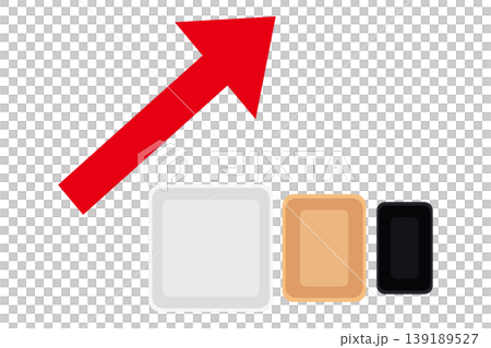 Conceptual illustration illustrating rising packaging prices, including the increase in food tray costs. Conceptual illustration illustrating rising packaging prices, including the increase in food tray costs. 139189527